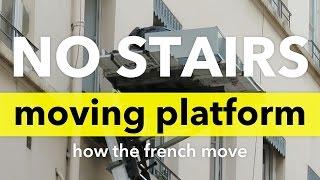 No more stairs - apartment moves made easy with a moving platform