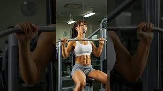 Her Armpits Pump HARD During Lat Pulldown  #shorts