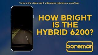 How bright is the Boreman Hybrid 6200 truck light?