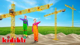 Big Cranes for Kids  Learn About Construction Vehicles | Kidibli