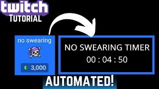 Channel points reward timer twitch tutorial