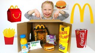 McDonald's - What's in the box challenge || Adriana and Markus Adventure