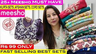 Meesho Must Have Kurti/Kurta Set/Afghan Kurta Set/Cord Set/Anarkali Kurti Haul Starting 99 #meesho