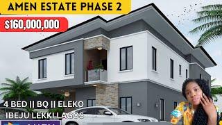 AMEN ESTATE PHASE 2 | 4 Bedroom Fully Detached Duplex House With BQ  For Sale In IBEJU LEKKI LAGOS