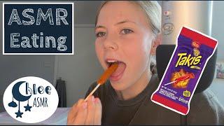 Eating Mukbang ASMR - Eating Takis Fuego Lollipop | ChloeASMR