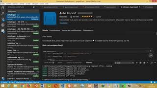 Visual Studio Code Extension - Auto Import