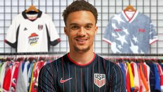 Antonee Robinson Goes Shopping For VINTAGE Football Shirts