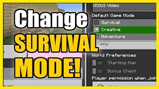 How to Change From Creative Mode to Survival in Minecraft (Fast Method)