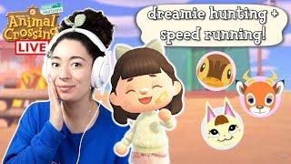 Speed Running & Dreamie Hunting on my New Island! (ACNH)