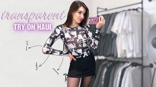 [4K] Transparent Clothing Try on Haul | Mesh & Sheer Outfits