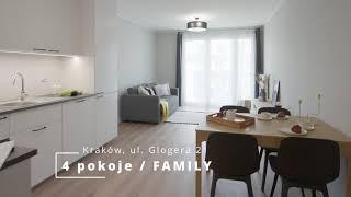 DOM-BUD 4rent - Mieszkanie na wynajem typu family (4 pokoje) - Kraków, ul. Glogera 21