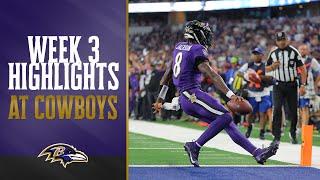 Ravens' Top Plays vs. Cowboys | Baltimore Ravens