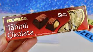 KOSKA Tahinli Çikolata İncelemesi,Chocolate with Sesame Paste Lezzet Testi