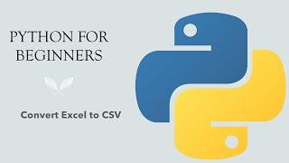 #35 Python for Beginners: Convert Excel to CSV using Python