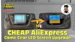 CHEAP AliExpress Game Gear LED Screen Upgrade Was HARD! Fix It Friday - Funny Playing v4.1