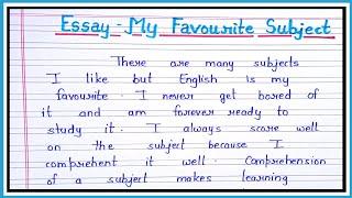 Essay on my favourite subject/10 lines on my favourite subject/My favourite subject essay ||