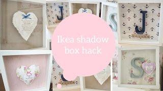 Ikea hack, How to make a shadow box / box frame | Dainty diaries