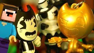 GOLDEN BENDY vs LEGO Minecraft Noobik - Stop Motion Animation