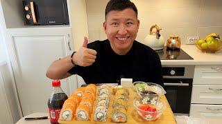 МУКБАНГ РОЛЛЫ! Я ВЕРНУЛСЯ СПУСТЯ 9 МЕСЯЦЕВ  mukbang rolls sushi