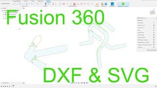 SVG und DXF in Fusion 360 Tutorial Deutsch CAD