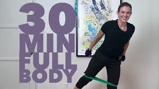 Full Body Workout with Kit Rich- Light Weights + Resistance Loop (30 Mins)