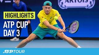 Australia Flies The Flag | Day 3 Highlights | ATP CUP