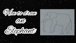 how to draw an elephant very easy drawing step by step 