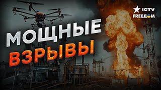 В Курской области ПЫЛАЕТ НЕФТЕБАЗА  Атака ДРОНОВ ПРОДОЛЖАЕТСЯ