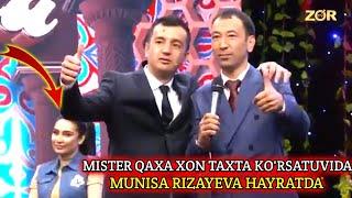 XONTAXTA KO'RSATUVIDA, MISTER QAXA, ALISHER FAYZ, MUNISA RIZAYEVA VA JAHONGIR FOZILJONOV