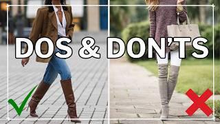 How to Wear Knee-High Boots in 2025 (MISTAKES to AVOID!!)