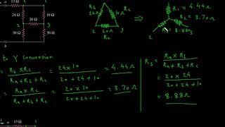 Practice problem 2.15 for the bridge network in fig find Rab and i.