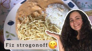 Fiz strogonoff de frango | Yasmim Bárbara