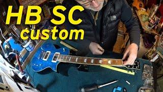 Harley Benton SC Custom set up, custom adjustable nut fitting and bridge replacement