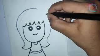 how to draw a cute girl drawing