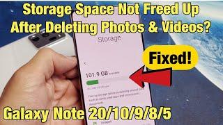 All Galaxy Note Phones: Deleted Photos/Videos but Storage Still Full? (Delete Trash Bin!)