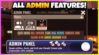 DOORS The Content Update - ALL ADMIN PANEL FEATURES SHOWCASE! [ROBLOX]