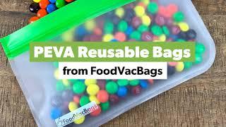 PEVA Reusable Bags from FoodVacBags - 15 count