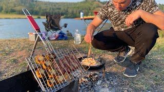 Как вкусный день на рыбалку ездил | Гарнир ко всему | Еда на природе