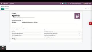 Odoo Discuss Module