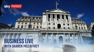 Business Live | Bank of England expected to leave interest rates on hold