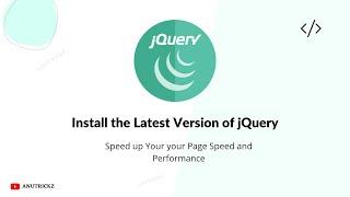 install the Latest jQuery to speed up your blog's page speed and Performance | latest jquery