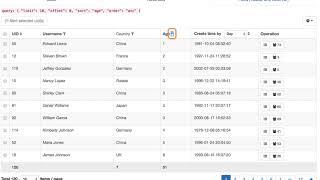 vue oneway datatable sort AX