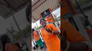 Petrol bunk ️ women reaction  .. #respect #smile #happiness