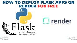 Deploying a Flask App on Render  FOR FREE | Easy steps 