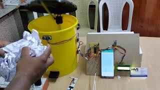 Smart Dustbin using ESP8266 Blynk app Notification