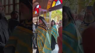 The Entrance of Icon "Theotokos Portaitissa" to Katholicon of Iviron Monastery.