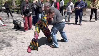 Chen Village Push Hands Champion Mario Napoli vs. US East Coast Champ Ilona Bito | Tai Chi (Taiji)