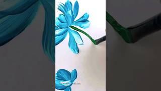 Super Relaxing  One stroke painting  #bmartcreations #shorts #youtubeshorts #creative #art #diy