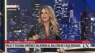 Javier Milei recibió a Susana Giménez en Casa Rosada, grabaron la entrevista para su programa