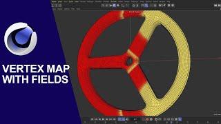 Cinema 4d Vertex Map Infection growth animation and baking with fields